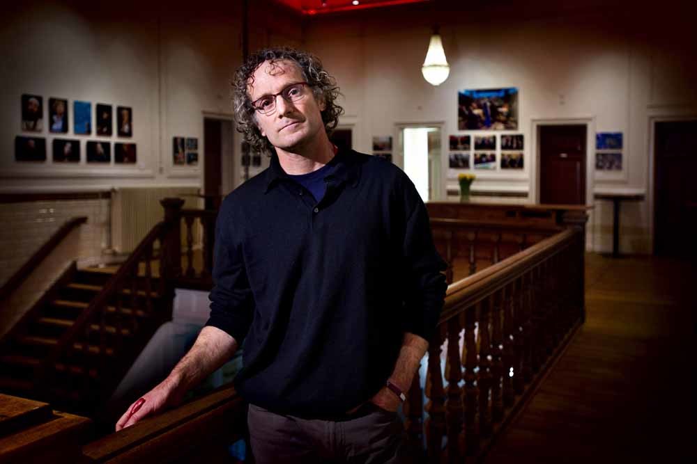 Theo Padnos in De Balie in Amsterdam waar hij op uit-nodiging van 360 met Eelco Bosch van Rosenthal sprak  over zijn gevangenschap. – © Klaas Fopma / HH