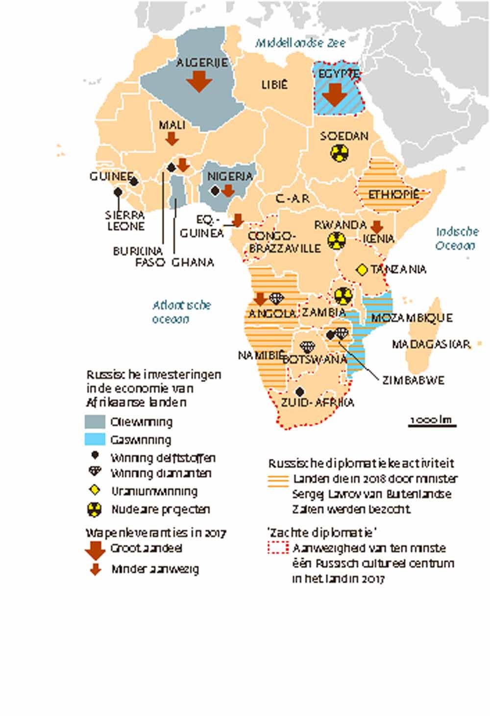 Olie, mineralen, wapens: Russische invloed in Afrika