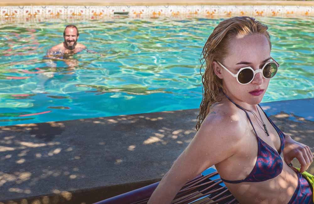Scène uit de film A Bigger Splash, 2015 © Luca Guadagnino / Fox Searchlight Pictures Charlotte Rampling in Swimming Pool, 2003 © François Ozon / Focus Features Sexy Beast, 2000 – © Jonathan Glazer /  Fox Searchlight Pictures