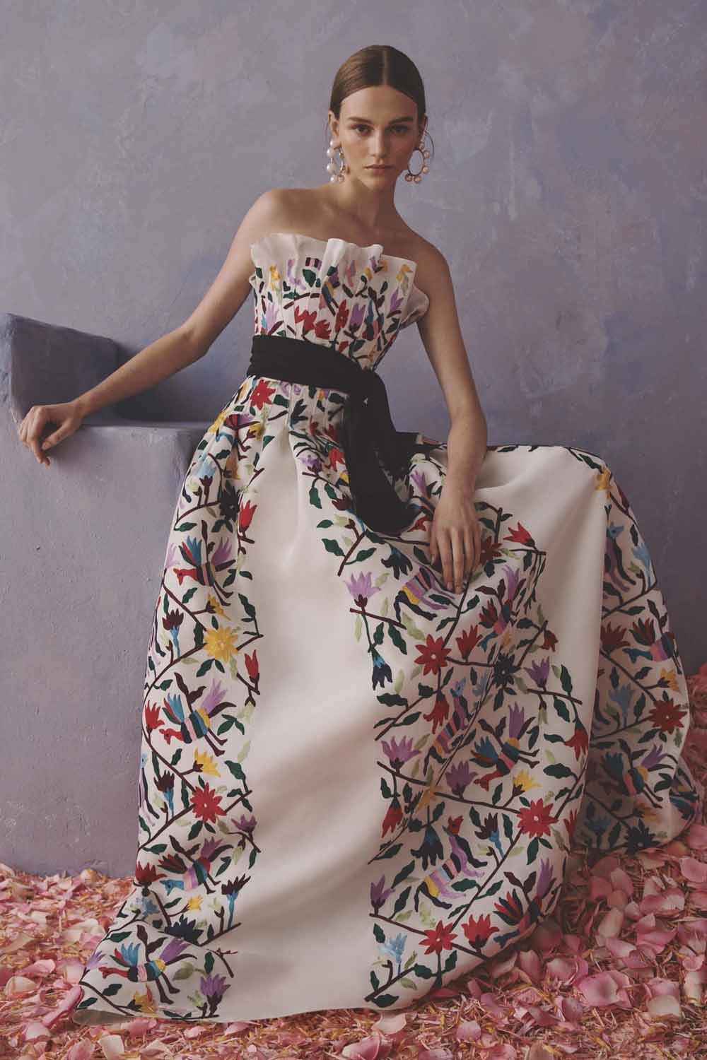 Carolina Herrera heeft bij haar nieuwe collectie op geen enkele manier samengewerkt met de inheemse gemeenschap die de patronen heeft ontworpen. – © Herrera