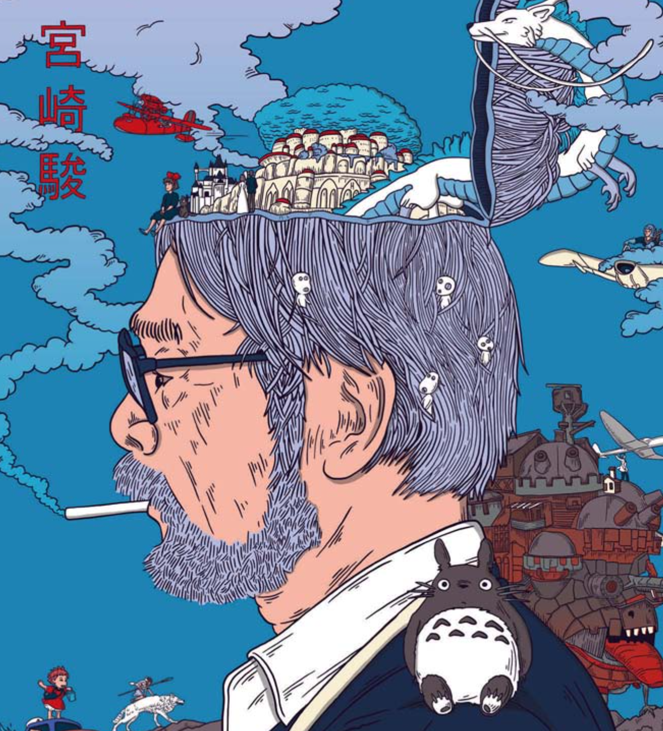 Vliegen speelt een centrale rol in de films van Hayao Miyazaki. – © Murugiah