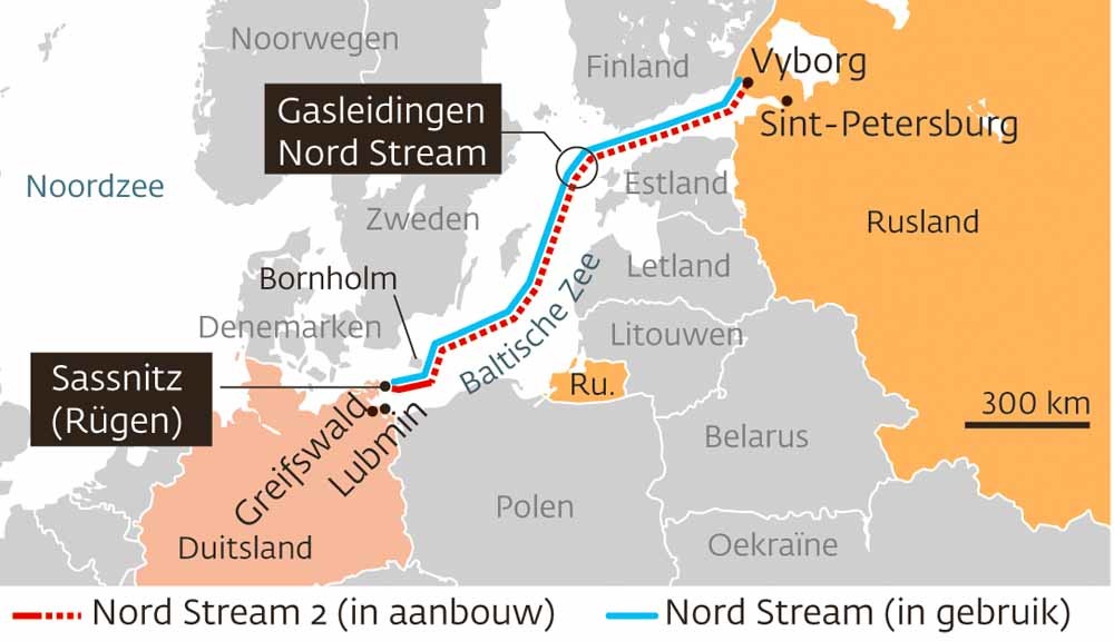Nord Stream. Bron: Courrier International