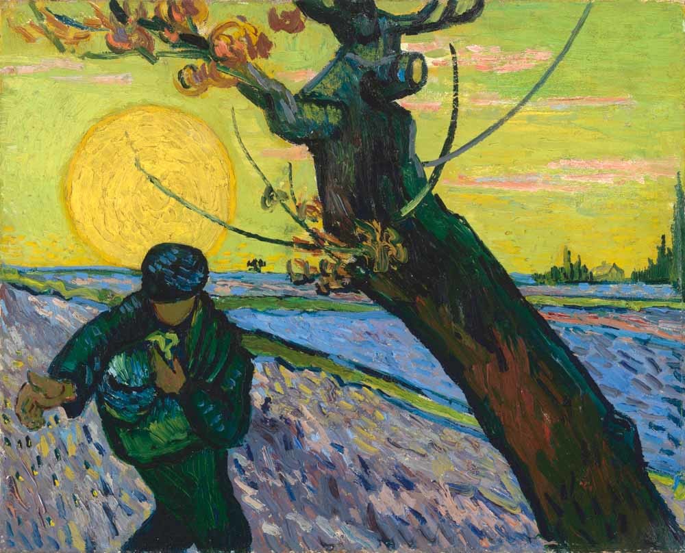 Vincent van Gogh (1853-1890), De zaaier, 1888, olieverf op doek. – © Van Gogh Museum, Amsterdam (Vincent van Gogh Stichting)