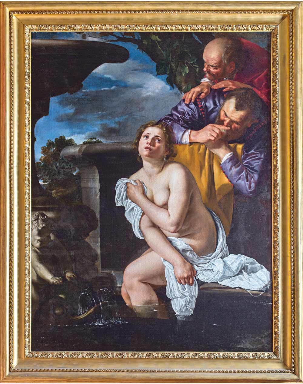 Artemisia Gentileschi, Suzanna en de ouderlingen (1610, olieverf op doek, 170 × 121 cm). – © The Burghley House Collection