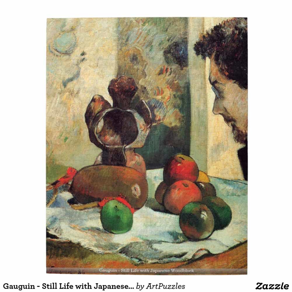 Stilleven met Japanse houtsnede door  Paul Gauguin, 1889. In 1976 aangekocht  door het musem.