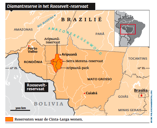 Diamantreserve in het Roosevelt-reservaat.