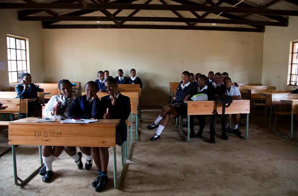 Khabazela High School in eMbo, Zuid-Afrika. – © Rogan Ward / Reuters