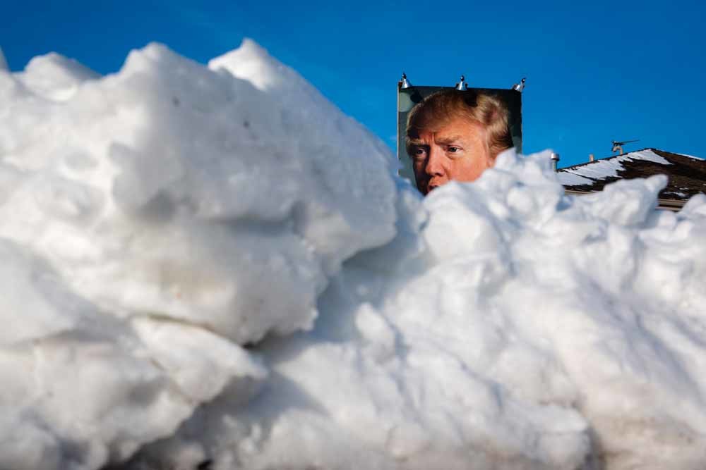 Donald Trump sneeuwt onder in Iowa. – © Scott Morga / Reuters