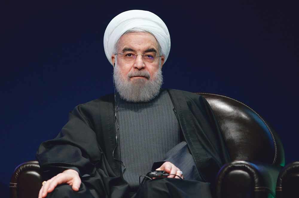 De Iraanse president Hassan Rohani. – © Chesnot / Getty Images