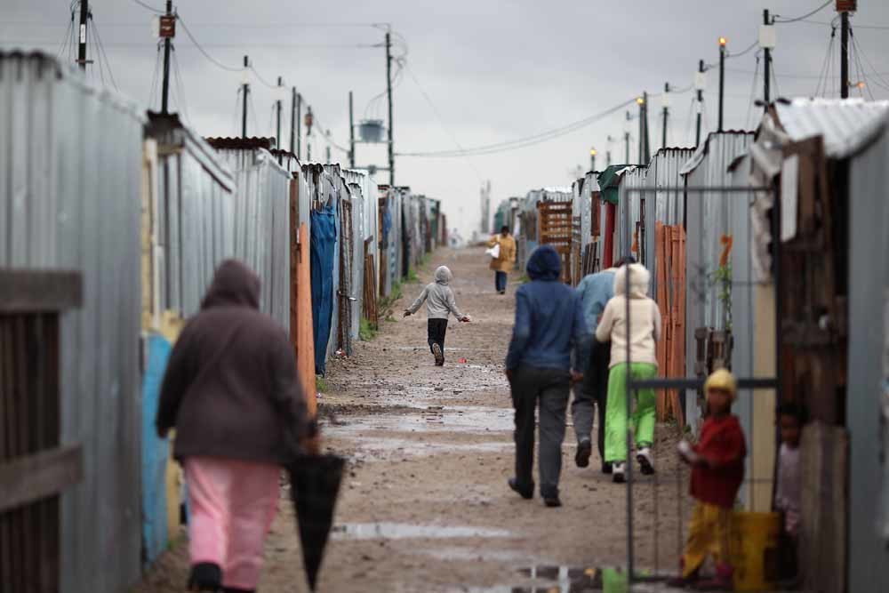 Kinderen in Blikkiesdorp. – ©  Dan Kitwood / Getty Images