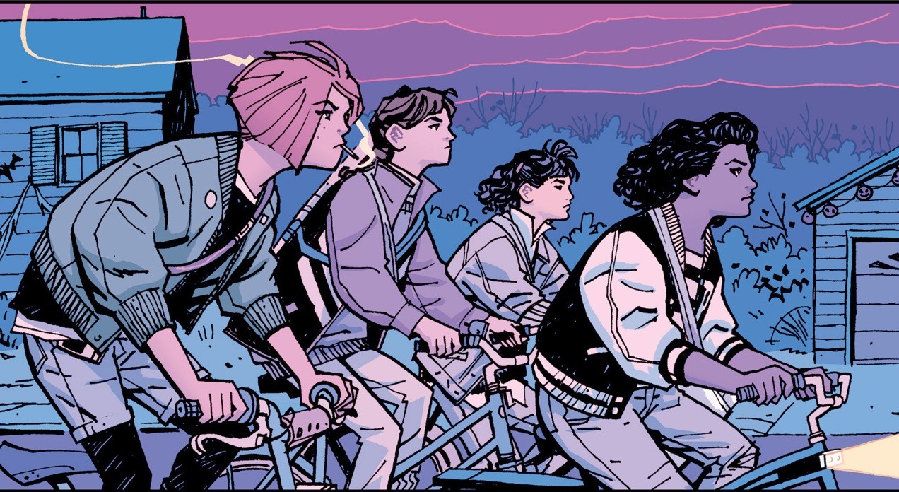 Paper Girls. Van het eerste nummer gingen 75.000 nummers over de toonbank.