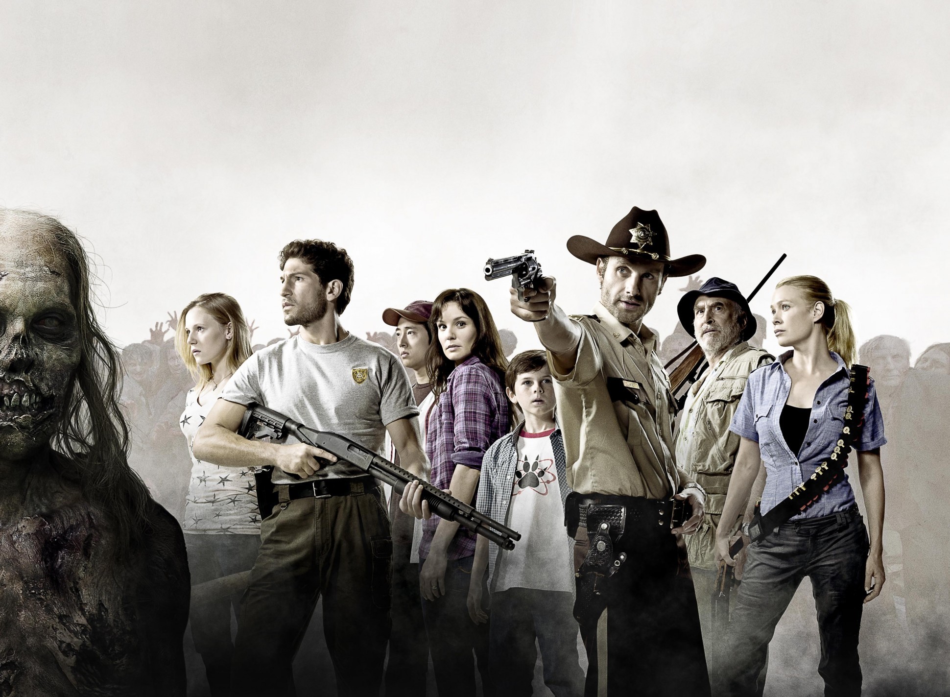 De cast van The Walking Dead: de serie van de strip.