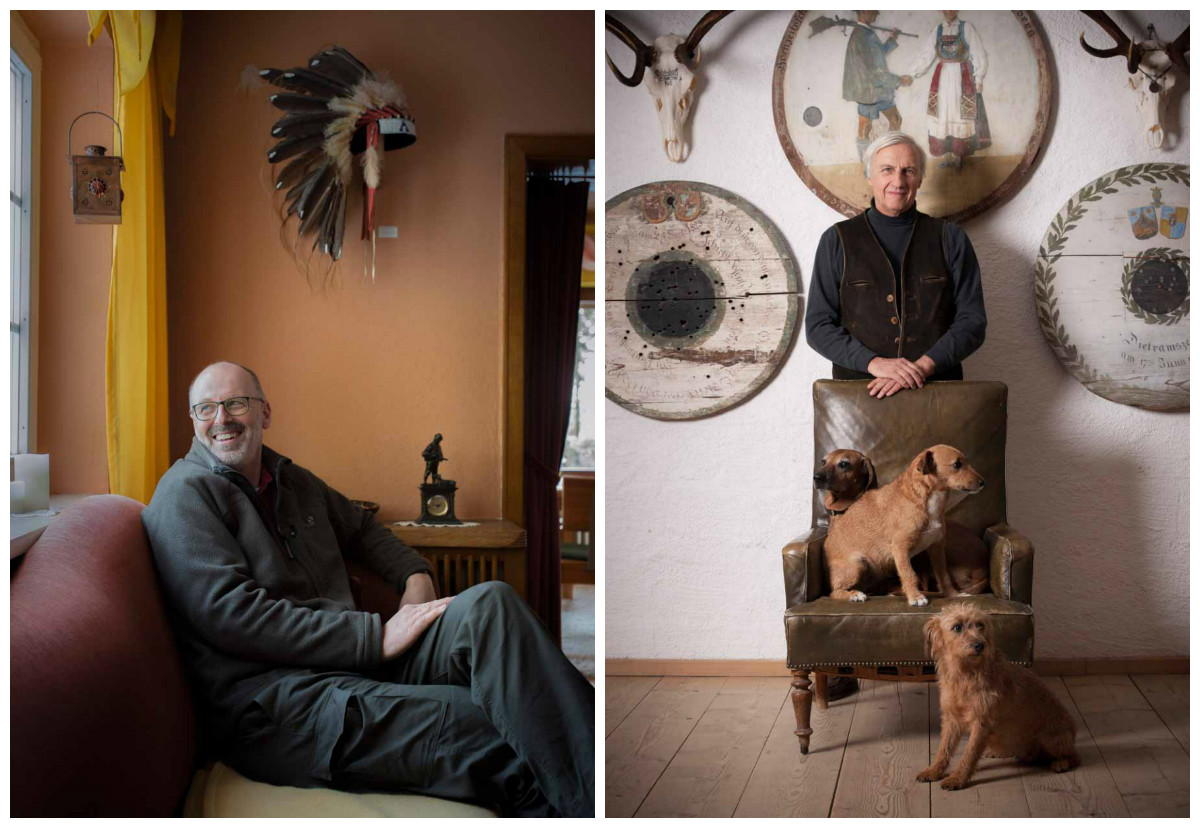 Links: Boswachter en auteur Peter Wohlleben en rechts boseigenaar Florian von Schilcher. – © Florian Jaenicke