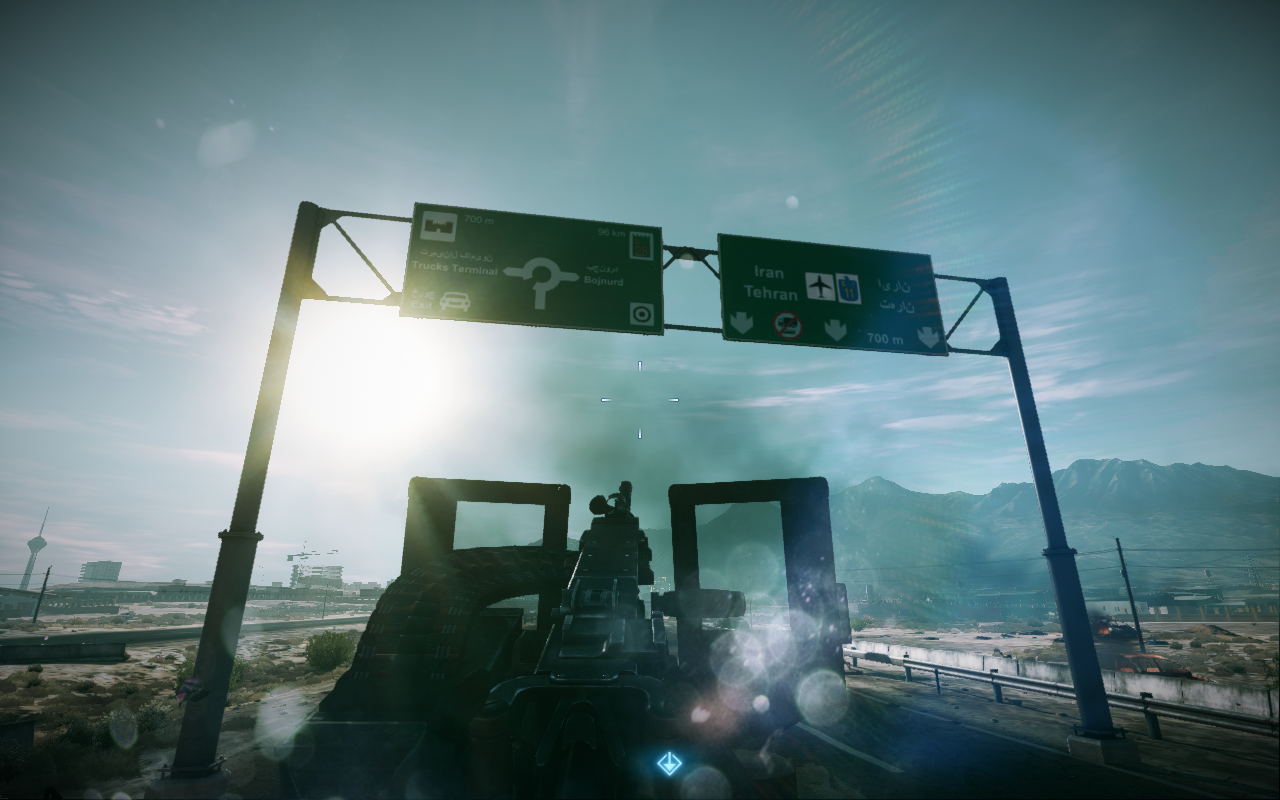 De inval in Teheran in Battlefield 3.