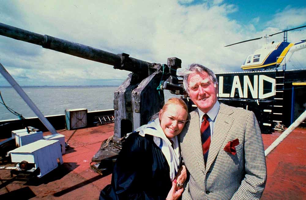 Paddy Roy Bates en zijn vrouw Joan. – © Getty
