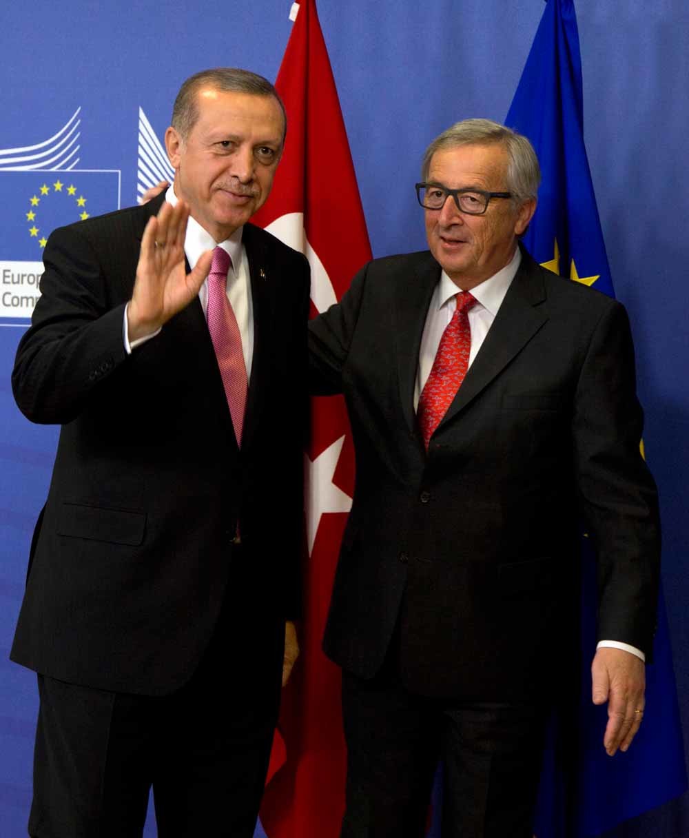 Recep Erdogan met Jean-Claude Juncker. – HH